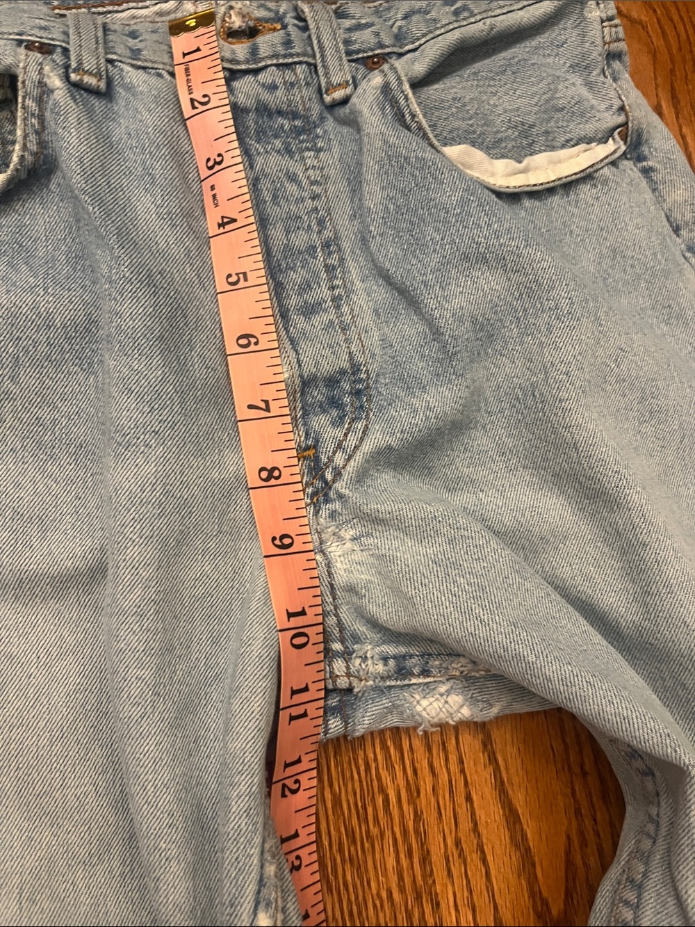 Levi Light Blue Distressed patched Jeans - Picture 6 of 10